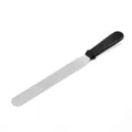 Spatule à gâteau en acier inoxydable avec poignée noire pour la pâtisserie et le glaçage. - Spatule glaçage droite 8 pouces
