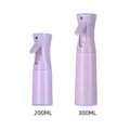 Flacon pulvérisateur continu pour coiffure, plantes et maquillage. 200ml et 300ml de capacité. - 200ml / 200ml Flacon violet avec bouchon violet