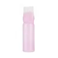 Rosa Haarfärbeflasche 160ml PE Kunststoff Wurzelkamm Applikator Flasche Haarpflege Variante SKU - Rosa