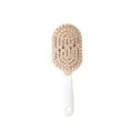 Hair brush for women, detangling massage air cushion comb with curved design white - Khaki