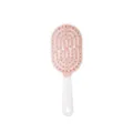 Pink and white vented hair brush for detangling, massage and daily hair styling needs. - Pink