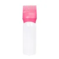 Mini 70ml Ansatzkamm Applikator Flasche für Haarfarbe, rosa Plastik Haarfärbeflasche mit Skala. - 70ml / Dunkelrosa