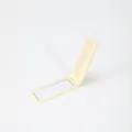 Set pettine e specchio pieghevole portatile, mini strumento per capelli da viaggio giallo chiaro. - Giallo