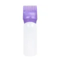 Mini 70ml Ansatzkamm Applikator Flasche mit klaren Skala Markierungen für Haarfärbemittel. - 70ml / Dunkellila