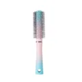 Brosse à cheveux ronde dégradée macaron pour brushing et coiffage, rose et bleue. - Bleu Dégradé