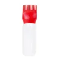 Mini 70ml Haarfärbeflasche Applikator Kamm mit Skala Kopfhautpflege Werkzeug für Salon - Rot