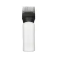 Mini 70ml Wurzelkamm Applikator Flasche mit Skala für Haarfarbe Öl Dosierung Salon. - Transparentes Schwarz & Weiß
