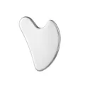 Herramienta de gua sha en forma de corazon de acero inoxidable espátula facial. - L