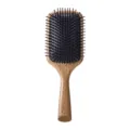 Brosse à cheveux en bois avec coussin de massage, brosse démêlante antistatique. - Brosse Carrée à Coussin d'Air / Emballage en sac / Grain de bois blanc