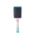 Spazzola per capelli macaron con cuscino d aria e setole in nylon per massaggio cute. - Blu sfumato quadrato