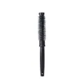 Professional black round hair brush with thermal aluminum barrel and nylon bristles for styling. - Black Size 14 (Extra Small)