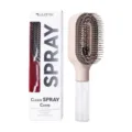 Peine de pelo con spray de agua y cerdas de cojín para un peinado suave y sin encrespamiento. - Caqui (sin cerdas)