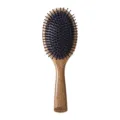 Brosse à cheveux coussin en bois massage du cuir chevelu et soin quotidien pratique. - Brosse à Coussin Ovale / Emballage en sac / Grain de bois blanc