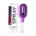 Cepillo de pelo con spray morado y mango de depósito de agua para un peinado fácil. - Morado (Sin cerdas)