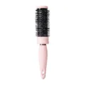 Professional ceramic thermal round hair brush in pink with black honeycomb barrel for easy styling. - OPP Bag / Pink Round Brush