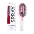Cepillo de pelo con spray rosa y mango con depósito para peinado antiestático y desenredar. - Rosa (Sin cerdas)