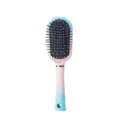 Spazzola per capelli massaggio cuscino aria gradiente macaron con perni in nylon lisci. - Blu sfumato ovale