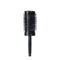 Black thermal hair roller brush with nylon bristles for professional styling and curling. - Black Size 09 (Extra Large)