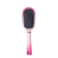 Spazzola per capelli con cuscino d'aria rosa sfumato, spazzola districante in nylon per cura. - Rosso sfumato ovale