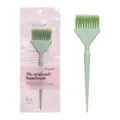 Brocha para teñir el cabello verde con peine de cola y bolsa rosa para uso profesional. - Rosa Envasado / Verde Bambú