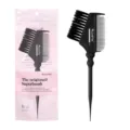 Professionelle schwarze Haarfärbebürste mit Stielkamm und Borsten für den Salongebrauch. - Rosa im Beutel / Klassisches Schwarz - Solid (Mit Logo)