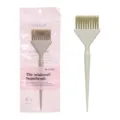 Cepillo de tinte para el cabello de plástico con cola puntiaguda y bolsa de embalaje rosa. - Rosa Envasado / Amarillo Camello