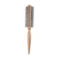 Wooden round hair brush for styling, volume, and curls with durable wooden handle and fine pins. - G097 / L