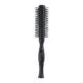 Black wooden handle round hair brush, roller styling comb for smooth curls and straight hair. - G089 Style / L
