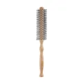 Wooden round hair styling brush with fine nylon bristles for volume and curls. - G106 / S