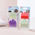 Professional hair clipper guide combs set, multicolored plastic attachment combs for barber shop. - Paper Card 2pcs Set