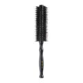 Professional wooden handle round hair brush with natural boar bristles for styling and curling hair - G091 Style / M