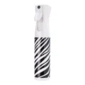 200ml Continuous Hair Spray Bottle Fine Mist Zebra Print Styling Water Mister for Salon - Black & White Zebra Stripes 300ml Large