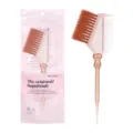Professionele haarverfborstel en kam met staart, roze kunststof kappersgereedschap. - Roze in zak / Transparant Grijs-Roze
