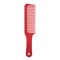 Professional red plastic hairdressing comb for men's flat top styling anti static tool - Red