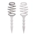 Pine cone bristle hollow hair brush anti-static scalp massage comb for daily styling - OPP Bag / Wheat Straw Boar Bristle Brush in Beige