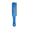 Blue Barber Comb Professional Flat Top Hair Styling Comb Anti-Static Salon Hairbrush - Blue