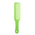 Green plastic hairdressing comb, professional fine tooth hair styling comb with handle. - Green
