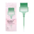 Professionelle klappbare Haarfärbebürste mit Kamm 2-in-1 Salon Friseur Styling Tool grün - Rosa Verpakt / Glitzerndes Transparentes Türkisblau