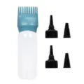 Botella Aplicadora de Peine para Tinte de Cabello con Escala y Boquillas de Repuesto - 1 Botella + 2 Tapas de Boquilla / Rosa oscuro