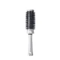 Professional thermal round hair brush with nylon bristles and marble handle for styling. - Aluminum Tube Round Brush - Medium