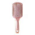Brosse à cheveux or rose brosse plate antistatique massage du cuir chevelu pour coiffage - Peigne Coussin d'Air Carré avec Trou de Suspension / Emballage en sac / Or Rose Galvanisé