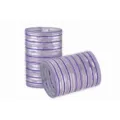 Bigoudis auto-adhésifs professionnels avec âme en aluminium pour un coiffage DIY parfait. - Style Rouleau Ovale / 2 Pièces/Paquet / Violet/Argent