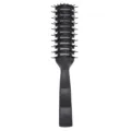 Professional black vent hair brush for men styling, fluffy massage comb for hair care. - Black