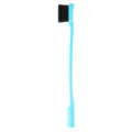Versatile double-headed edge control brush and comb tool for styling baby hair and eyebrows. - Sky Blue
