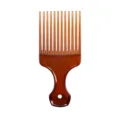 Bernsteinfarbener transparenter Haarkamm mit breiten Zähnen für Herren Styling und Friseursalon. - Braun