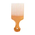 Transparenter orangefarbener Kamm mit breiten Zähnen für Herren Haarstyling und Salon. - Hellgelb