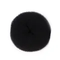 Anneau de coiffure en nylon noir pour chignon donut facile coiffures élégantes quotidiennes - XL / Noir