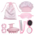 Collection Huit Pièces Soin Des Cheveux / Rose Princesse