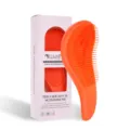 Spazzola districante arancione portatile con design ergonomico e scatola di imballaggio elegante. - Spazzola Districante / Sacchetto OPP / Arancione