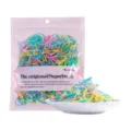 Colorful small hair rubber bands for kids, high elasticity candy color elastic hair bands. - Pink Packaged / Colorful